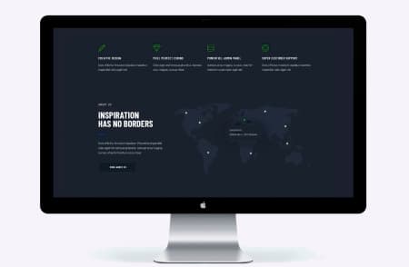 Веб страница на мониторе